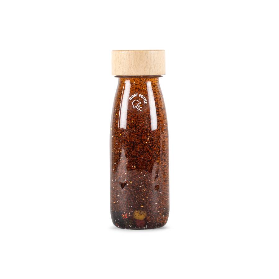 Bottiglia Sensoriale Float Bottle Brown Petit Boum - Shop Millemamme