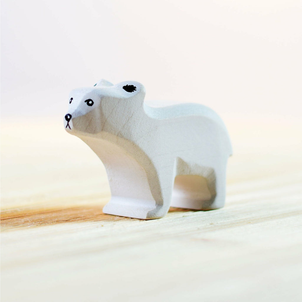 Cucciolo di orso polare in legno Bumbutoys - Shop Millemamme