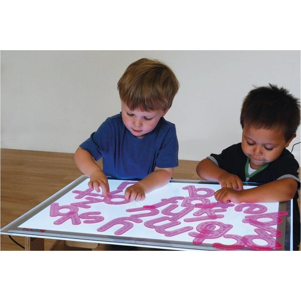 Lettere rosa in silicone Silishapes Tickit - Shop Millemamme