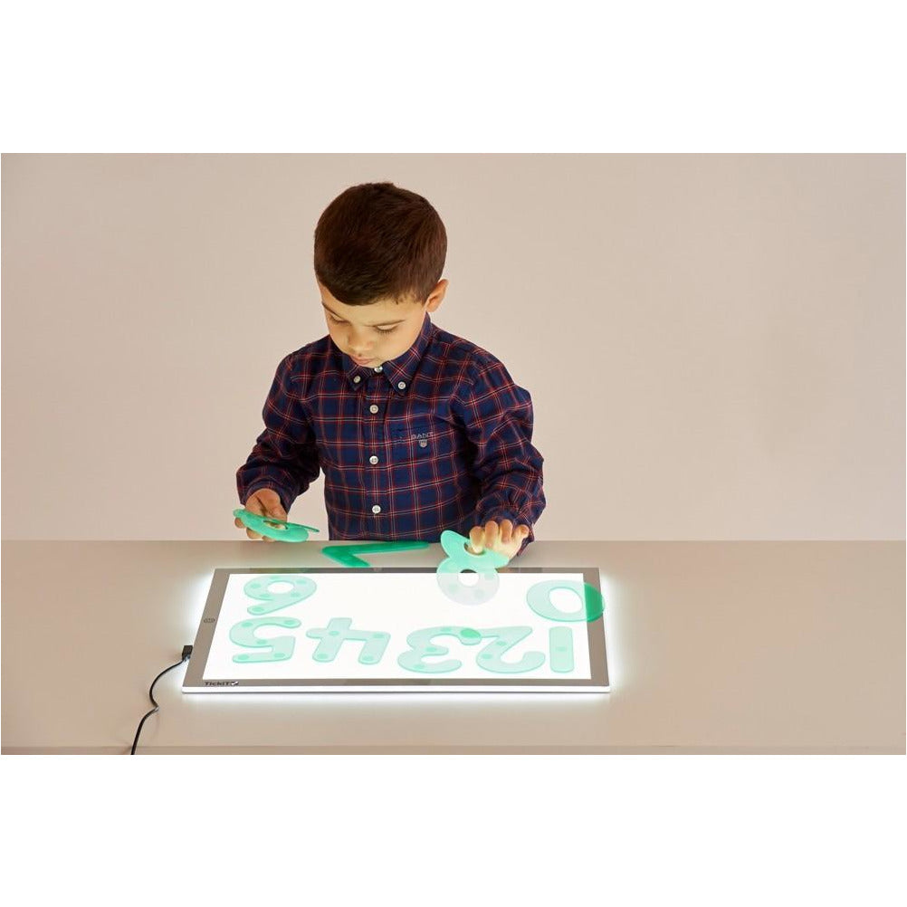 Pannello Luminoso a LED per bambini per esplorazione sensoriale A3 Tickit –  Millemamme